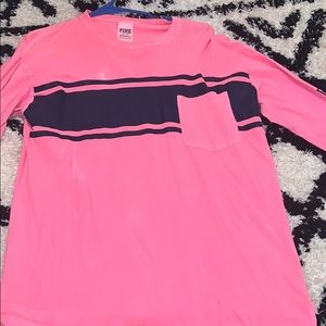 Long sleeve pink Victoria’s Secret shirt